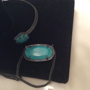 Kendra Scott Necklace and cuff bracelet